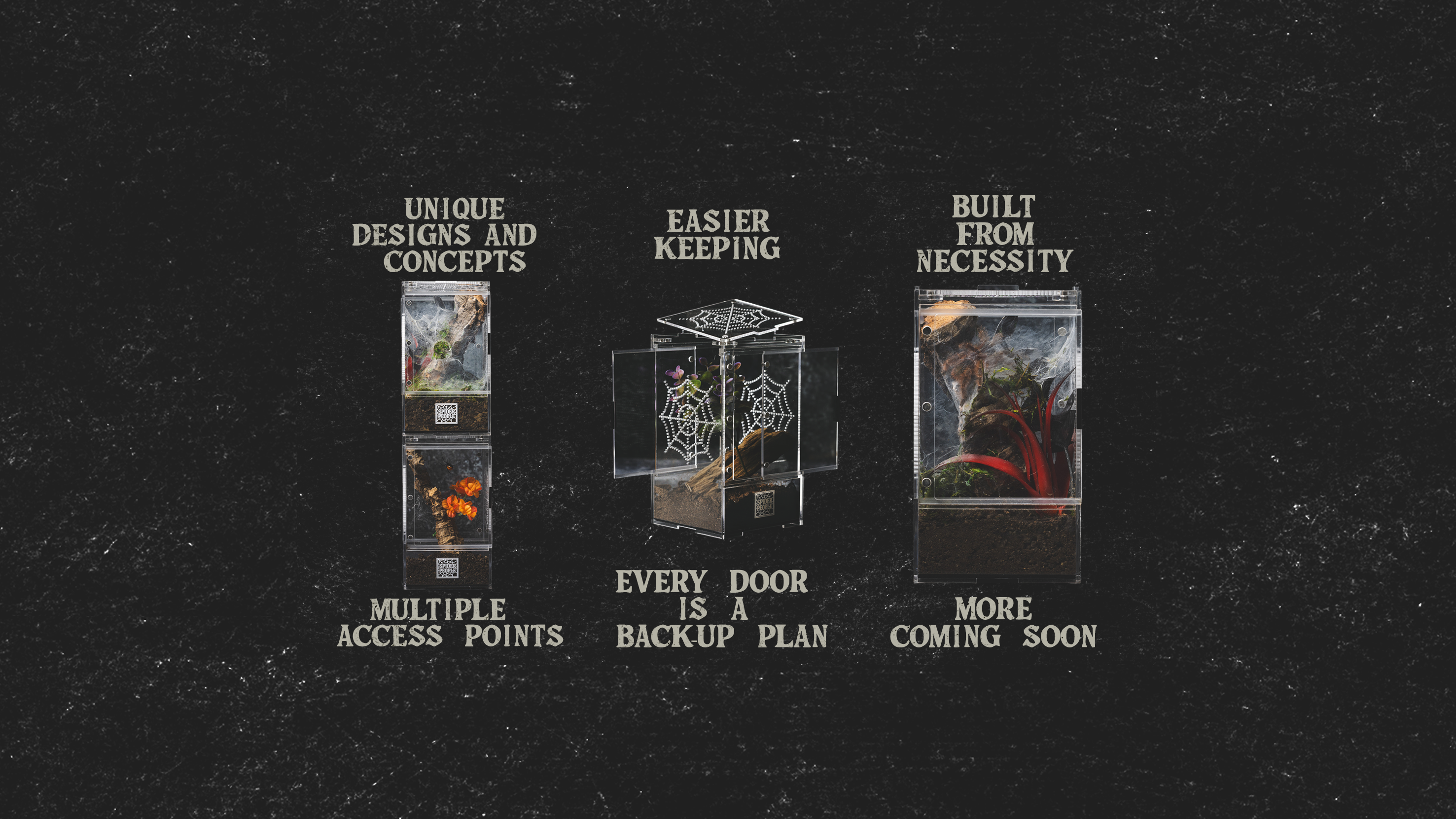 Spider People enclosure options